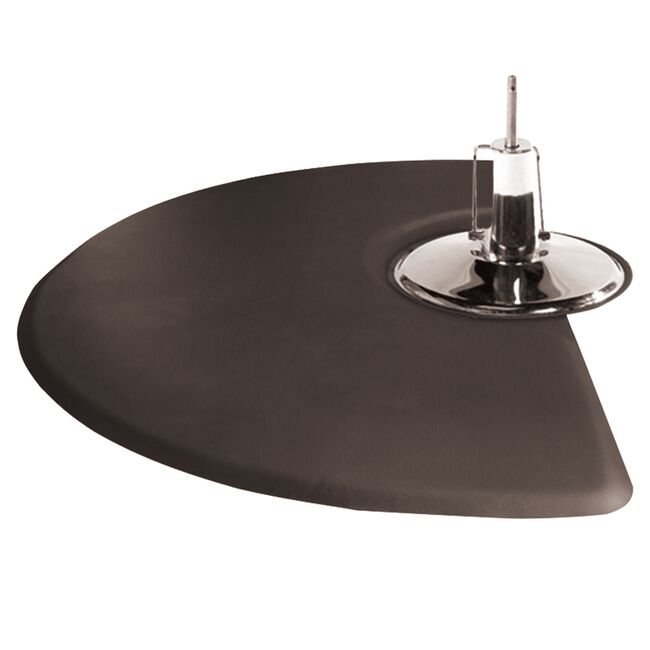 Black Half Circle Polycomfort Mat