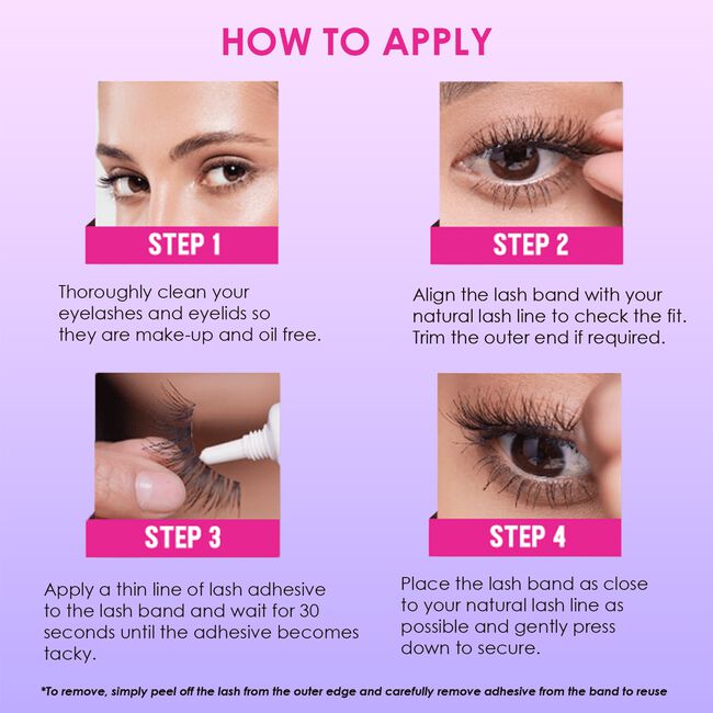 Clear LashGrip Adhesive Strip Lashes
