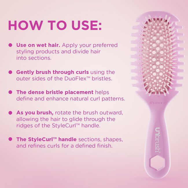 Curl Brush Pink Clouds