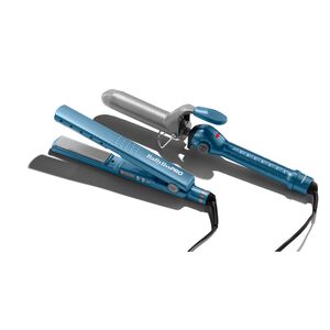 Nano Titanium 1.25" Digital Ionic Flat Iron & 1.25" Spring Curling Iron
