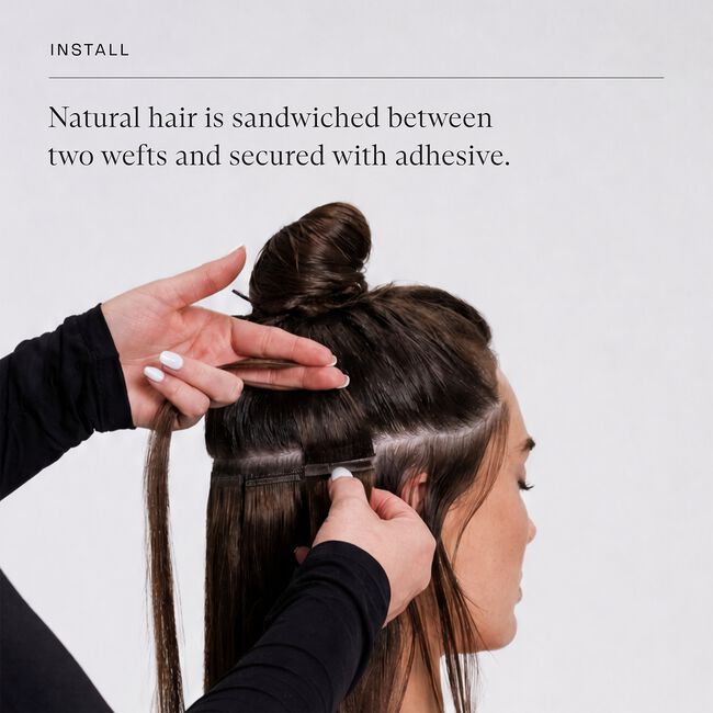 7N/11N Light Blonde Balayage 22 Inch Signature Tape-In Weft