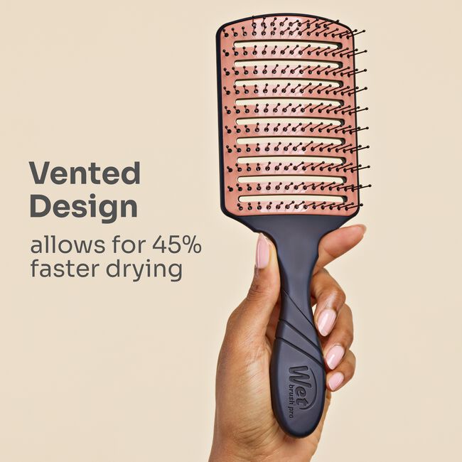 Black Pro Ceramic Speed Dry Paddle Brush