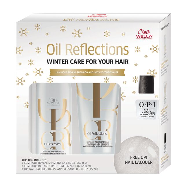 Oil Reflections Shampoo & Conditioner with OPI Lacquer