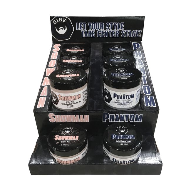 Phantom Matte Shaping Cream, Showman Water Wax-8 Ct Display