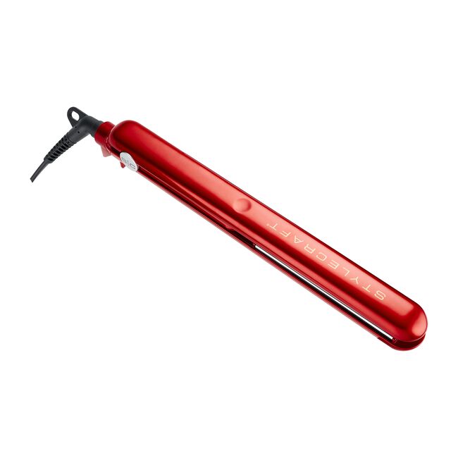 Red Stay-Temp Ionic Turbo Hair Dryer & 1" Flat Iron