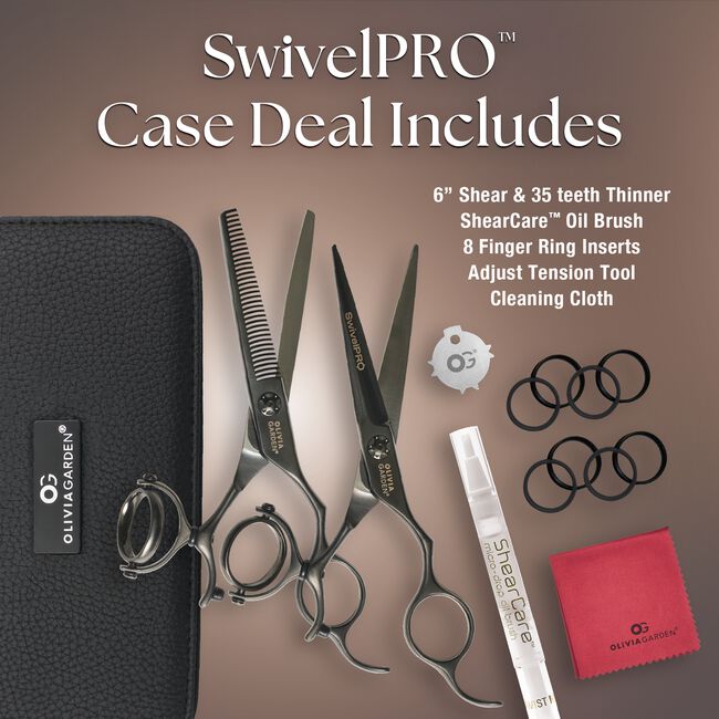 SwivelPro Titanium 6 Inch Shear with Thinner
