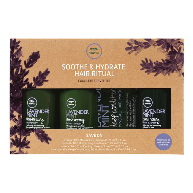 Tea Tree Lavender Mint Soothe & Hydrate Travel Set
