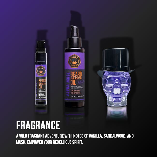 Alpha Male Beard, Hair, & Tattoo Oil