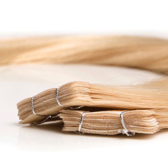 14 Champagne TapeIn Straight 18 Inch Twisted Fringe CosmoProf