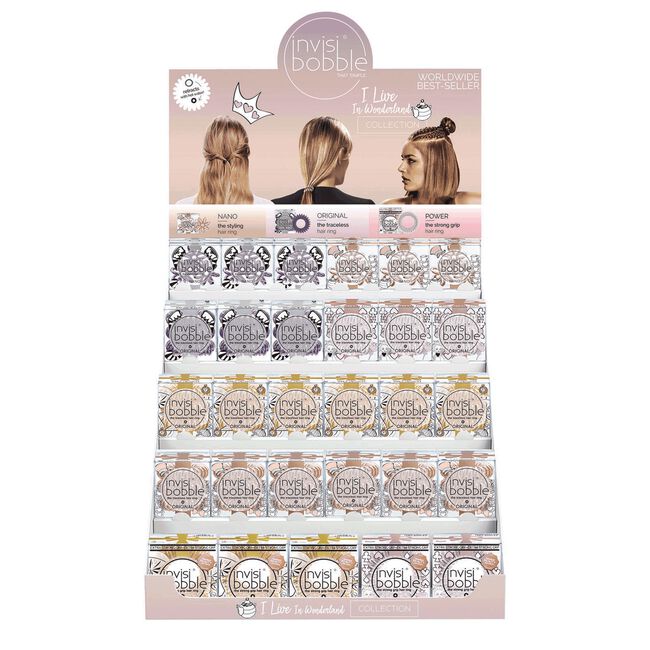 Invisibobble - Wonderland Collection - 60 Count Display