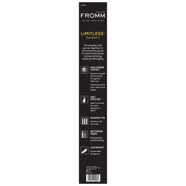 Limitless 8.5 Inch Carbon Cutting Comb