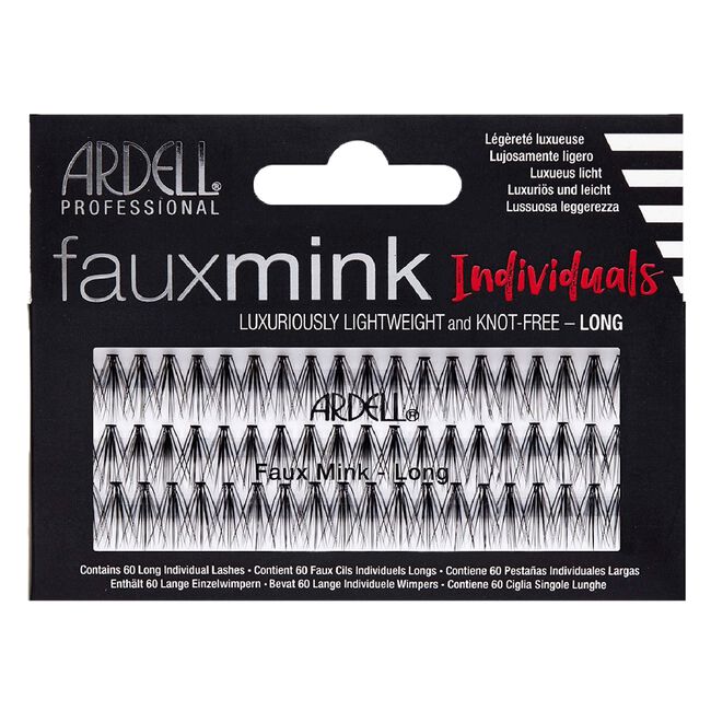 Black Faux Mink Individuals Long Lashes