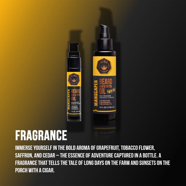 Manscaper Beard, Hair & Tattoo Oil