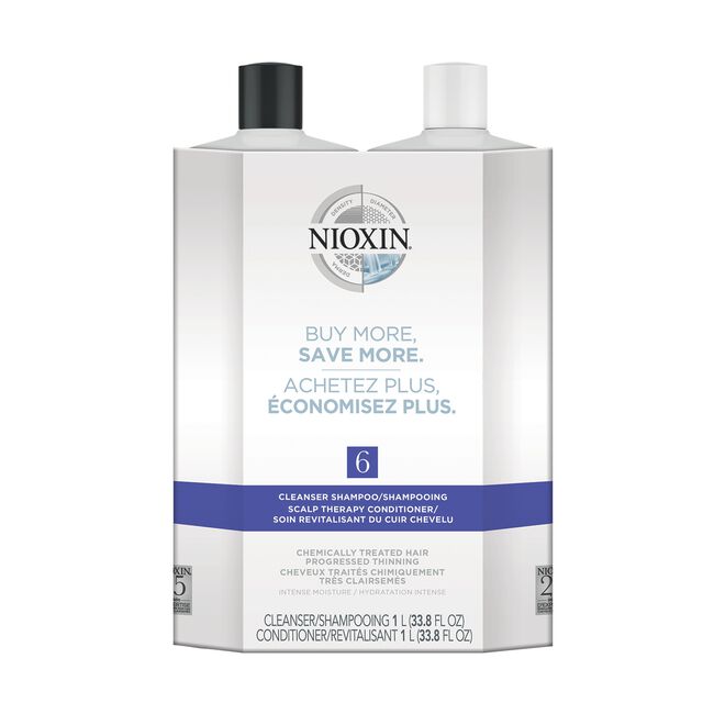 System 6 Cleanser & Scalp Therapy Liter Duo