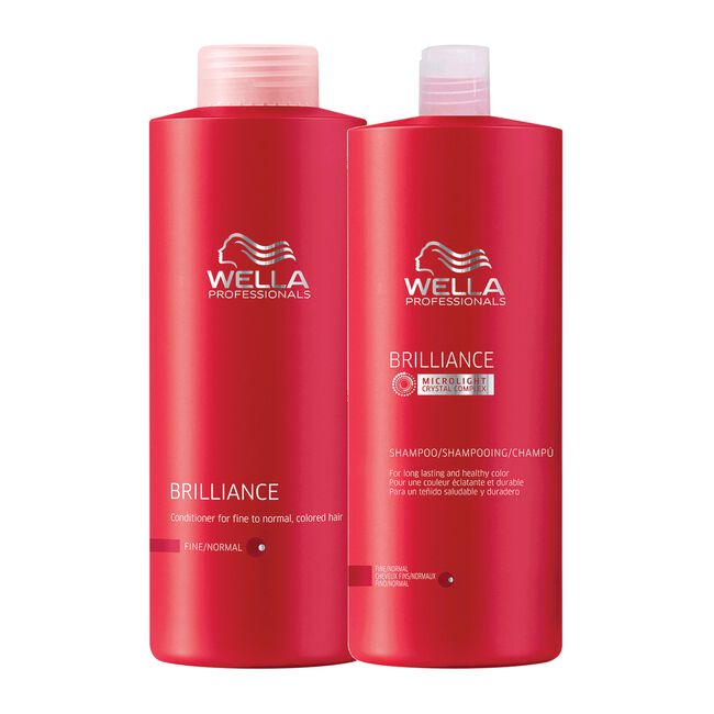 Brilliance Shampoo, Conditioner for Fine Color-Treated Hair