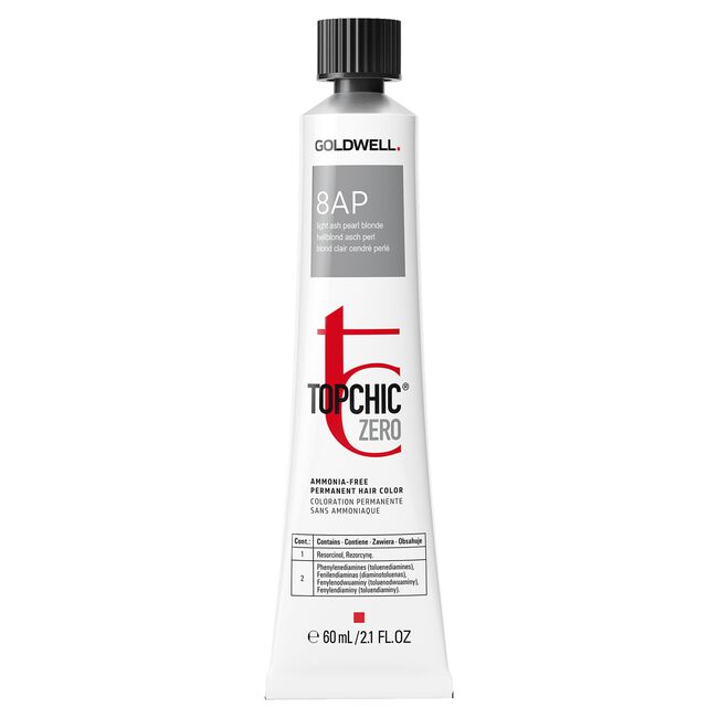 8AP Light Ash Pearl Blonde Topchic Zero Ammonia-Free Permanent Color
