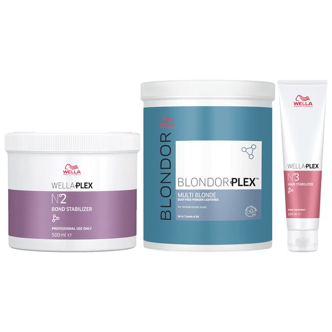 BlondPlex Lightener, No. 2 & No. 3 Stabilizer - Wella | CosmoProf