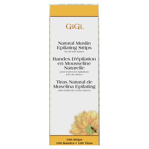 Natural Muslin Epilating Strips Large