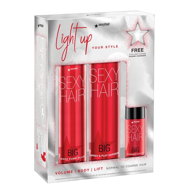 Big Sexy Hair Powder Play,Root Pump Mousse,Spray&Play Harder