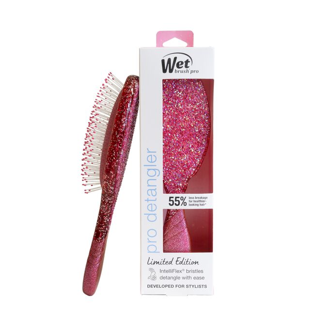 Pink Winter Tinsel Detangler