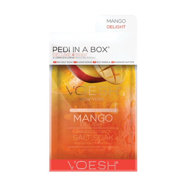 Deluxe 4-Step Pedi In A Box Mango Delight