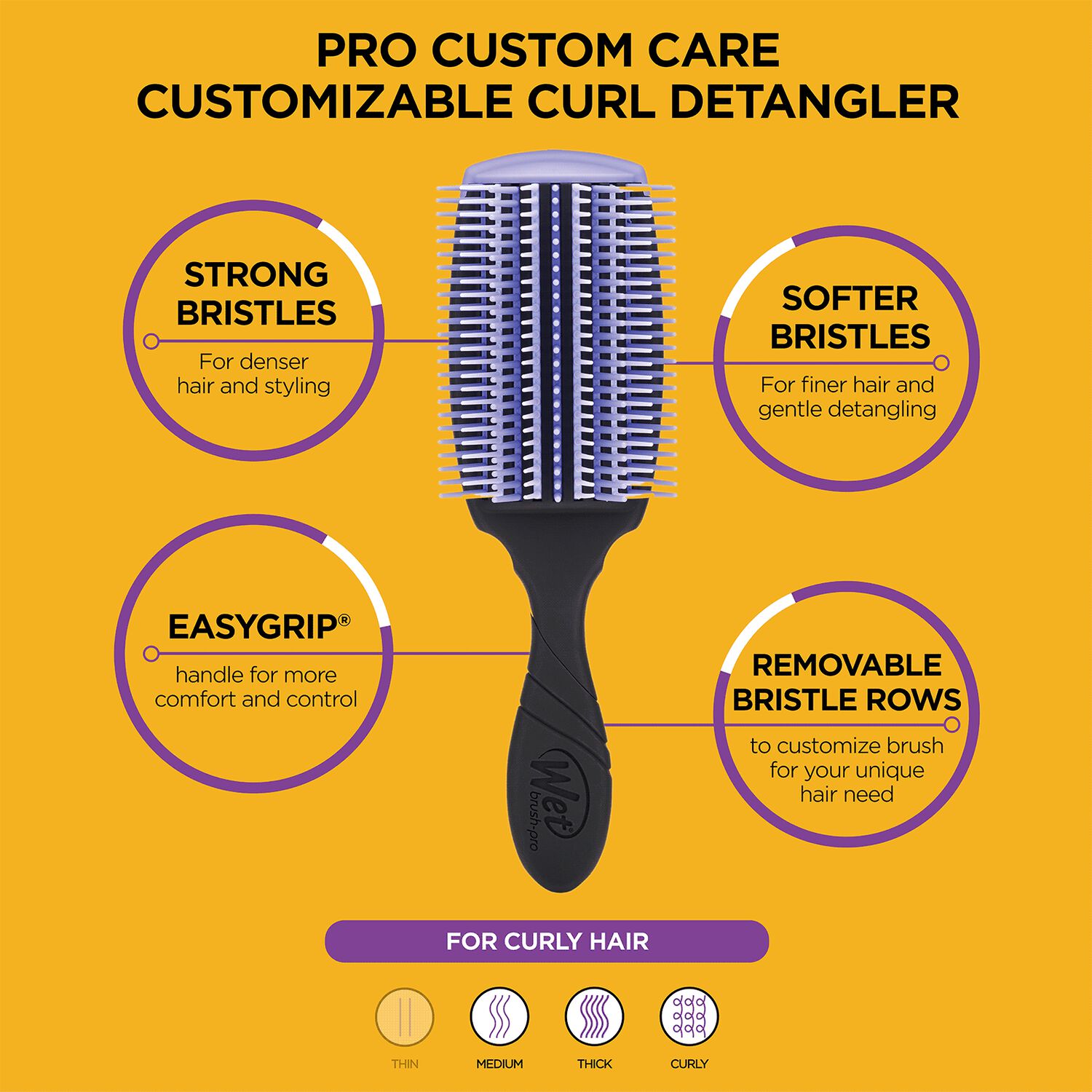 Curly Detangling Brush - Wet Brush | CosmoProf