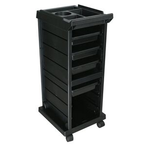 KD Black Salon Trolley Cart
