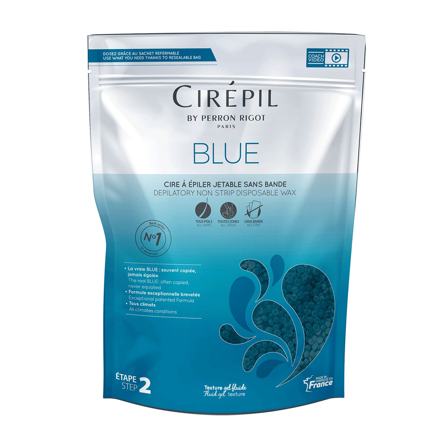 Blue Wax Beads 800g Cirepil Wax CosmoProf