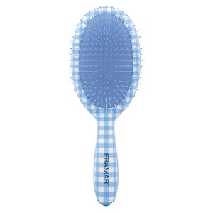Gingham Blue Detangle Brush