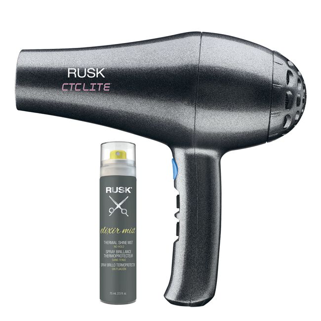 Lightweight Dryer with CTC Technology with Elixir Mist Rusk CosmoProf