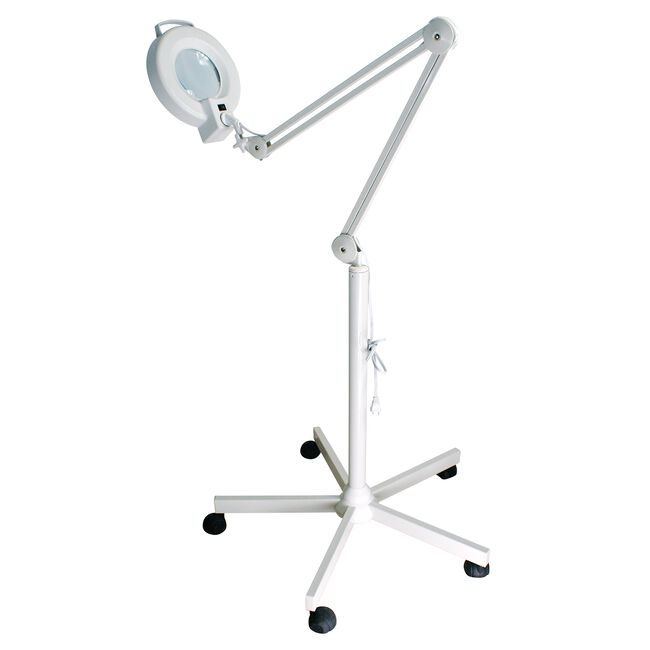 Magnifying Lamp with Caster Base
