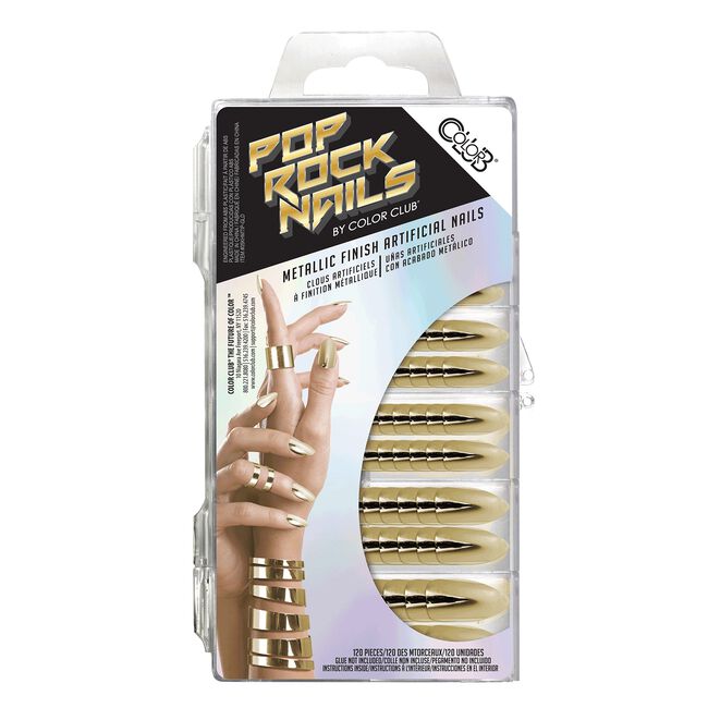 Color Club POP Rock Gold Artificial Nails