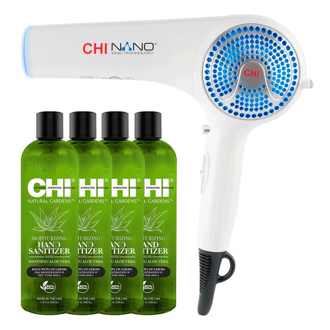 CHI Nano Dryer, CHI Moisturizing Hand Sanitizer