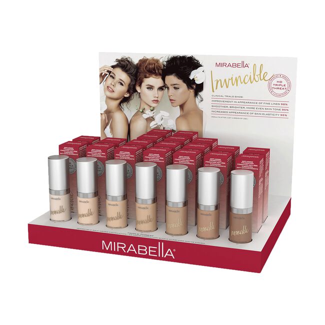 Invincible Anti-Aging Foundation Display