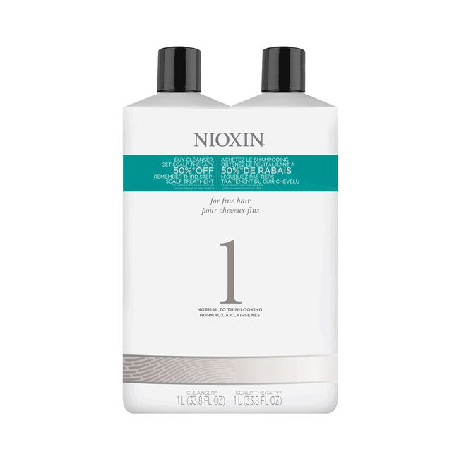 System 1 Cleanser and Scalp Therapy Liter Duo