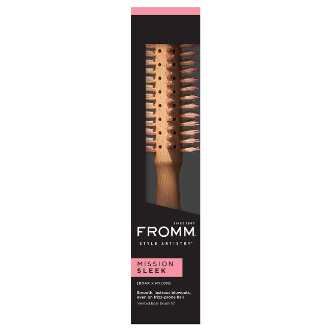 Mission Sleek 0.75 Inch Round Wood Brush