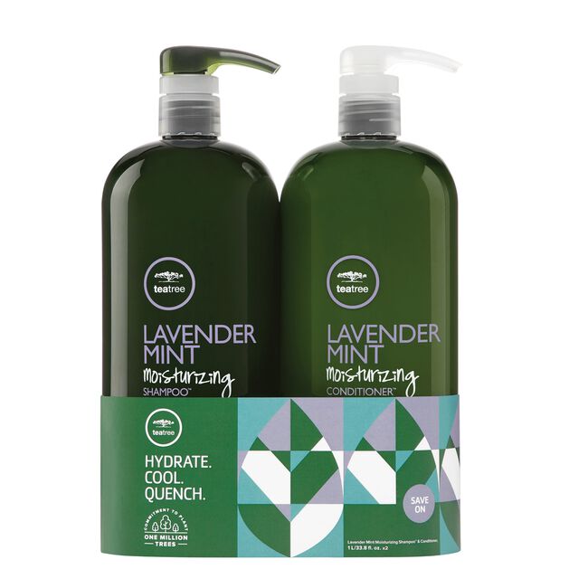 Lavender Mint Moisturizing Shampoo, Conditioner Liter Duo