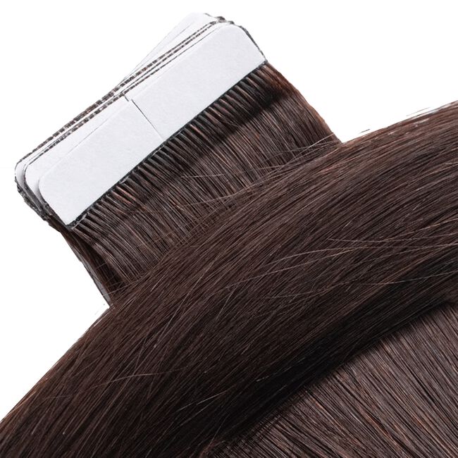 #3 -Dark Chocolate Tape-In Straight - 18 Inch