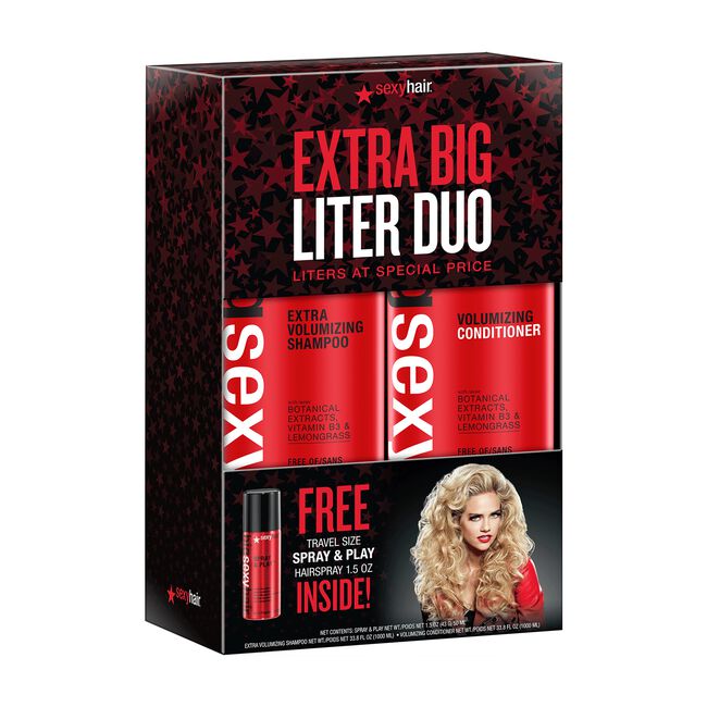 Big Sexy Hair Extra Volume Shampoo, Conditioner Liter Duo
