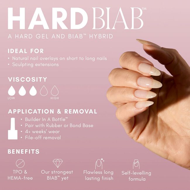 Clear Hard BIAB Builder In A Bottle