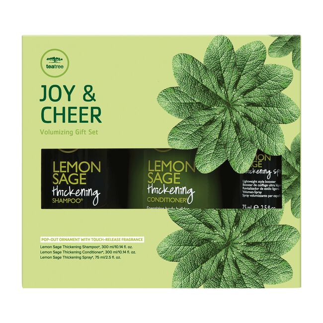 Lemon Sage Thickening Shampoo, Conditioner, Thickening Spray