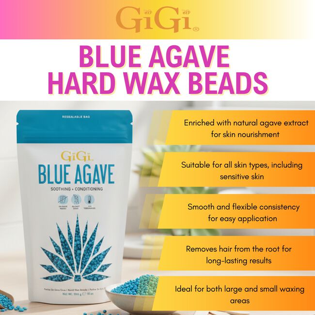 Blue Agave Hard Wax Beads