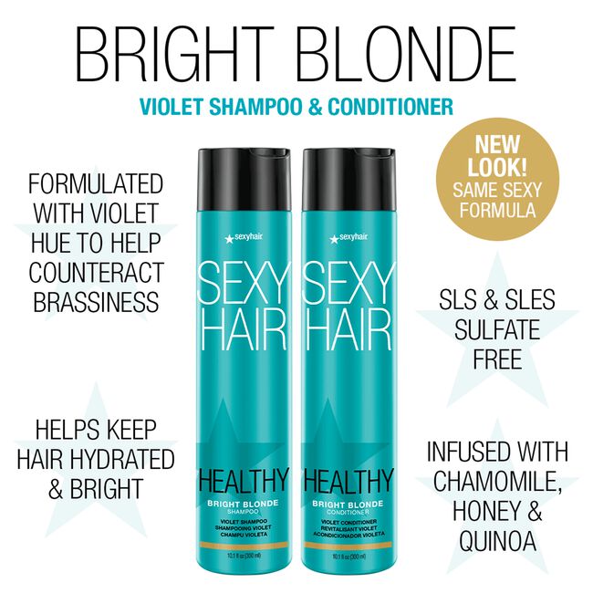 Healthy Sexy Hair Bright Blonde Violet Shampoo