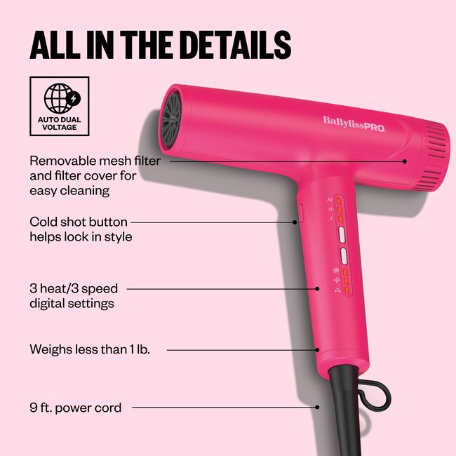 Limited Edition Nano Titanium Light Ionic Dryer