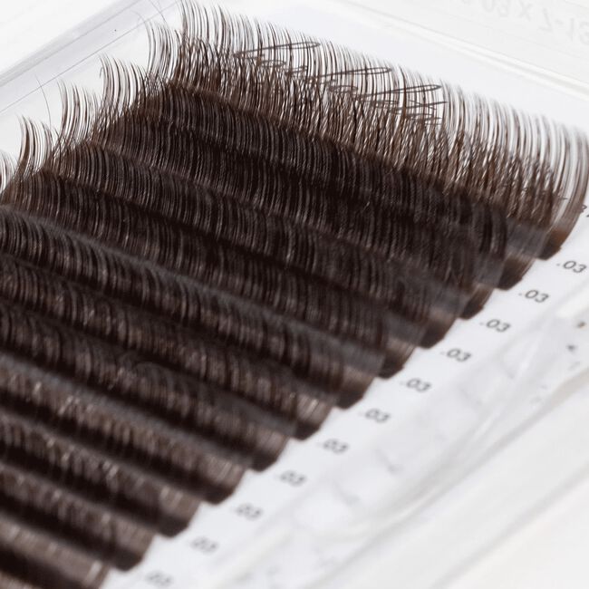 Cashmere Touch Lashes: Meadow Brown CC 0.03 Mixed 7mm-13mm