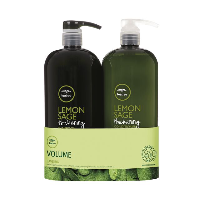 Tea Tree Lemon Sage Shampoo, Conditioner Liter Duo