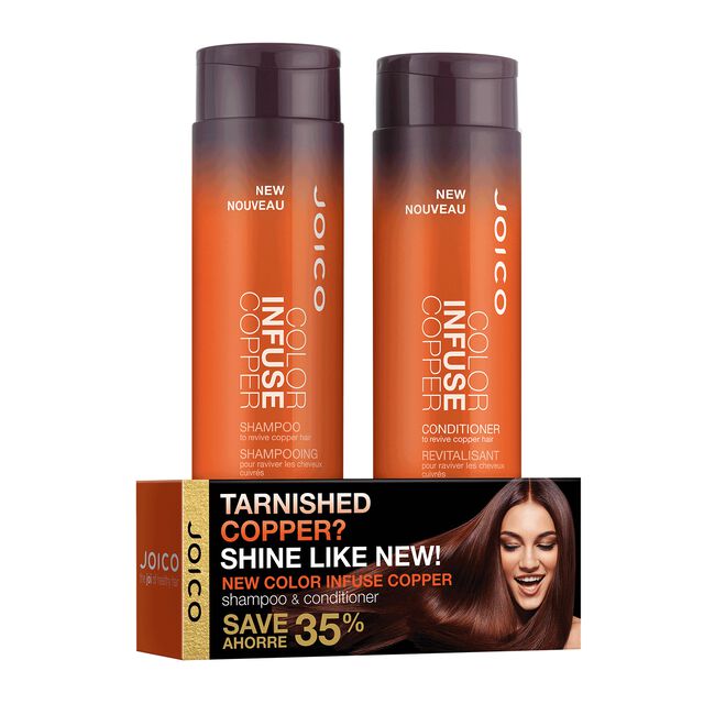 Color Infuse Copper Shampoo and Conditioner Duo Joico CosmoProf
