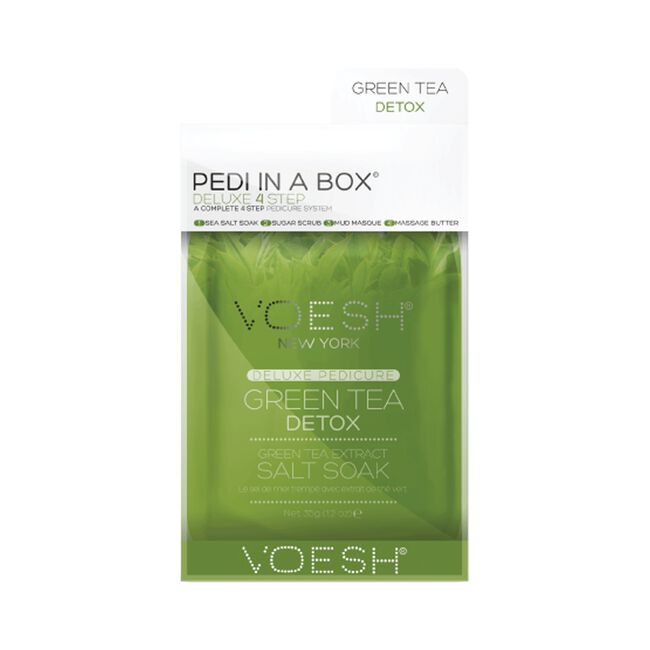 Deluxe 4-Step Pedi In A Box Voesh Green Tea Detox