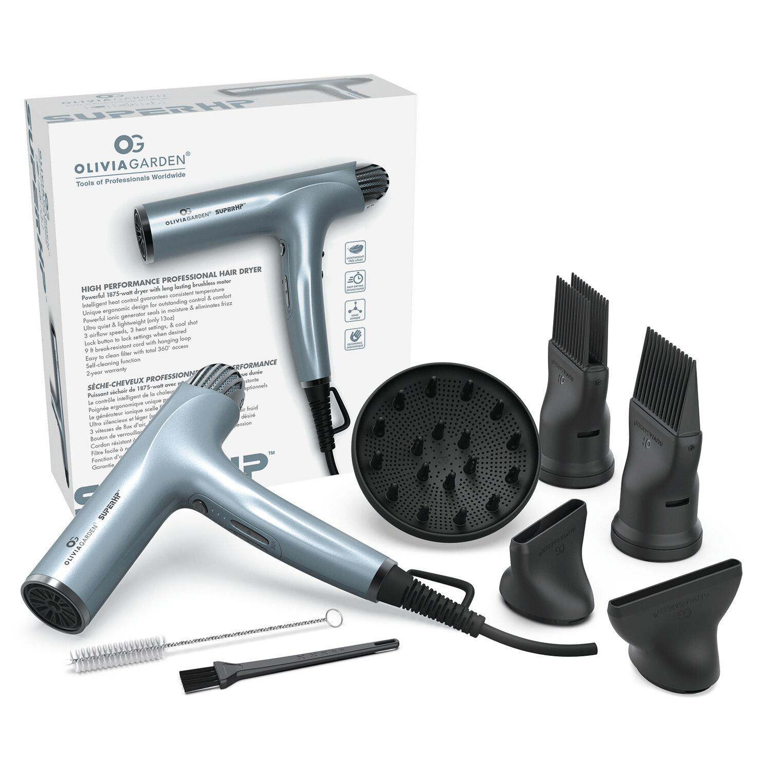 SuperHP High Performance Professional Hair Dryer Olivia Garden