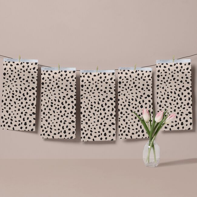 5 x 11 Embossed Pop Up Foil Cheetah Print